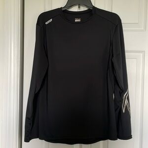 Hind Sz XL 24*7/365 RUN long sleeved black tshirt. Spandex stretch lightweight